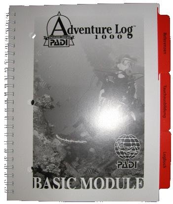 Padi Logbuch Basis Einsatz Adventure Log 1000