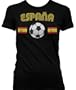 Espana Flags International Soccer Juniors T-shirt, Spain Soccer Juniors T-shirt
