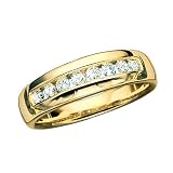 10K Yellow Gold 1/2 ct. Diamond Men's Wedding Band