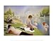 Bathers at Asnieres Scenic Art Poster Print by Georges Seurat, 14x11