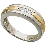 Two Tone Classic Ladies Diamond Wedding Band