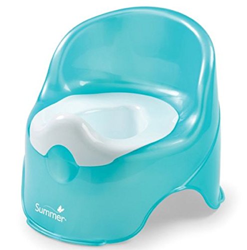Summer Infant Lil' Loo Potty,High back for support and comfort, Teal and White
