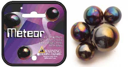 Childrens Toyshop  Toys : Mega Marbles - Meteor Marbles Net (1 Shooter Marble, 24 Player Marbles & 2 Display Rings)