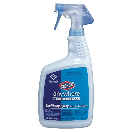 Clorox CLO 01698 32Ounce Anywhere Hard Surface Sanitizing Spray Bottle Series Upper Armxx