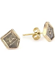 Pyrrha "talisman" 14k Yellow Gold Mini Small Gryphon Stud Earrings