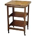 Oasis Concepts All Wood All-Purpose Folding Island, Walnut