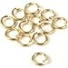 12 14K Gold Filled Jump Rings Open Jewelry 17 Gauge 8mm