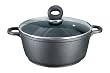 Mulex 120103 Aluguss Topf 28 cm mit Glasdeckel