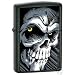 Zippo "Big Skull" Black Matte Lighter, 5665