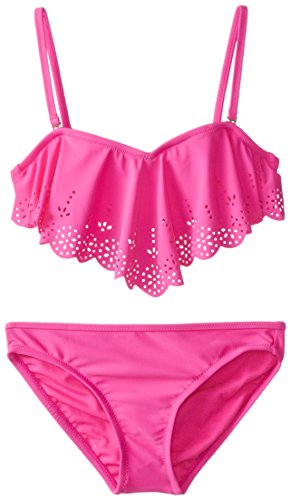 Roxy Big Girls' Beach Bum Flutter Top Bikini