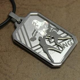 Dog Tag Boxing Pendant for Men Fighting Designer Inspired on a Stainless Steel with Box J1157