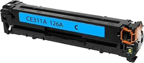 1 PACK - Remanufactured HQ CYAN Toner Cartridge Compatible with HP CE311A 126A