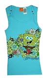  : SpongeBob with Flowers Aqua Rib T for women