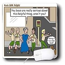 Rich Diesslins Funny KNOTS Scouting Cartoons - Knots Law - Helpful - Mouse Pads