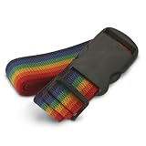 Adjustable Luggage Strap in Rainbow Colors by Talus