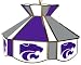 Kansas State Wildcats Stained Glass Hanging Light