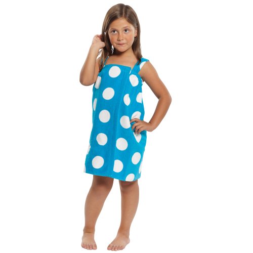 TowelRobes Terry Velour Polka Dot Body Wrap Towel