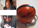 JIM BROWN,CLEVELAND BROWNS,SYRACUSE,ORANGEMEN,HALL OF FAME,HOF,SIGNED,AUTOGRAPHED,MINI HELMET WITH COA,PROOF PHOTO