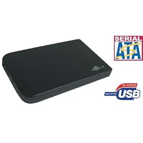 LUPO 2.5" Inch SATA USB 2.0 Hard Drive Case (PC & MAC) - BLACK