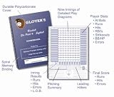 GLOVER SCOREBOOKS FOR baseball/SOFTBALL, 9-15 PLAYER REFILL, 24 GAMES