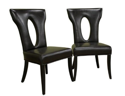 Set of 2 Dining Brown Finish