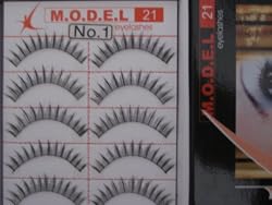 MODEL 21 Lashes Fake False Eyelash Eyelashes 10 Pairs HIGH END #1
