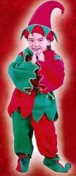 6-Piece Toddler's Christmas Elf Costume Set Size 24M - 2T #7562