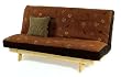 Armless Futon Set Complete - Solid Wood Frame AND 9 Inch Plush Futon Pad - FULL