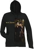 Twilight New Moon Edward Bella Jacob Full Zipper Juniors Black Hoodie