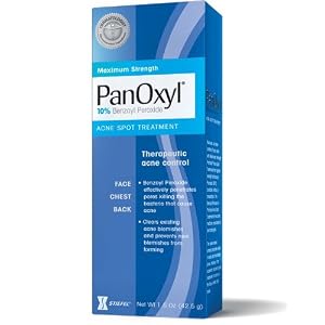 PanOxyl Acne Spot Treatment - 10% Benzoyl Peroxide, 1.5-Ounce (42.5 g) Tubes (Pack of 3)