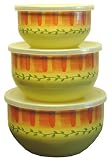 Pfaltzgraff Napoli Large Bowl Set with Lids