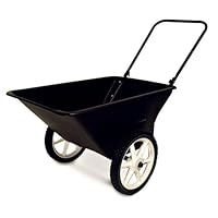 Precision Products 5-1/2-Cubic Foot Garden Yard Cart with Spoked Wheels LC-150-14