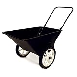 Precision Products 5-1 2-Cubic Foot Garden Yard Cart with Spoked Wheels #LC-150-14 by Precision Products