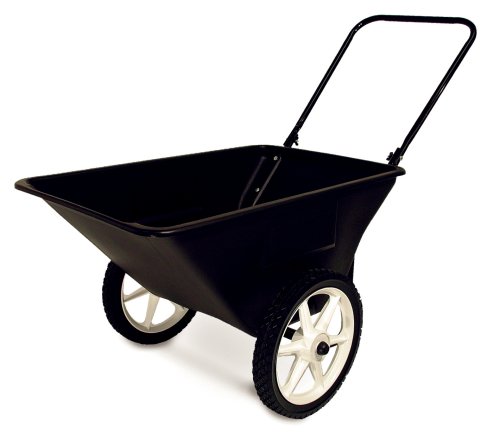 Precision Products 5-1/2-Cubic Foot Garden Yard Cart with Spoked Wheels #LC-150-14