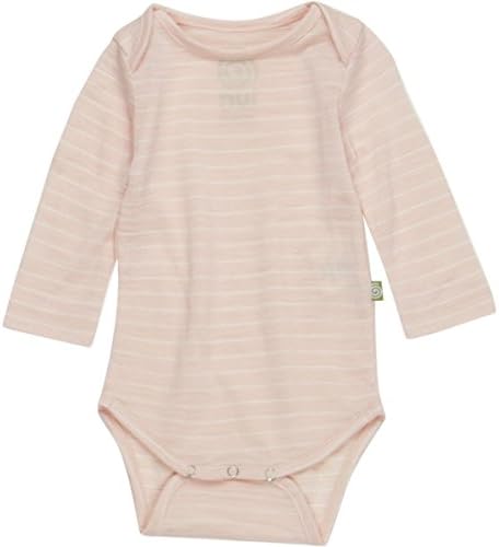 Nui Organics Longsleeve Bodysuit - Infant Girls' Pink Stripe, 3-6M