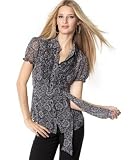 Style&co. Wallpaper-Print Short-Sleeved Chiffon Blouse