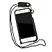 JAVOedge Black Sleeve Case with Removable Neck Lanyard for the Apple iPhone 6 with Card Holder (5.5