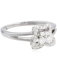 14k White Gold 1/4 cttw Diamond Ring, Size 7