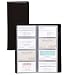 Samsill 81240 Samsill Regal Leather Business Card File, 96-Card Capacity, 10 x 4-3/4, Black