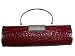 Pu/pvc Evening Handbag Clutch Bag Purse with Rhinestone in the Front