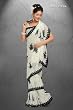 Amishi White Georgette Designer Party Wear Sari saree