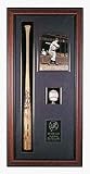 Baseball Bat, 8 x 10 Picture and Baseball Cabinet Display Case with Black Frame