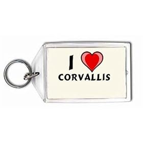 I Love Corvallis Keychain