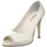 Bridal by Butter Womens Cleo-B Peep-Toe Pump