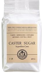 India Tree Caster Sugar, 1 Pound (Pack of 4)