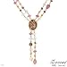 ZOCCAI Made in Italy High Quality Necklace With 45.60ctw Precious Stones - Genuine Super Clean Diamonds, Aquamarines, 6-6.5mm Freshwater Pearls, Quartz, Topazes and Tourmalines Well Made in 18K Two tone Gold. Total item weight 32.1g Length 18in