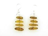 Sterling Silver Multi Amber Earrings