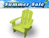 Lohasrus Summer Sale - Kids Patio Chair 15005 - Non-toxic Stained Fir, Indoor / Outdoor, for ages 2 to 5, Free Drawing Book