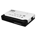 mumbi USB Kartenleseger�t ALLinONE - Multicard Reader Writer - Kartenleser weiss / schwarz inkl. mini USB 2.0 Anschlusskabel