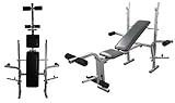 Weight Training Bench Adjustable Multi Gym Folding Fitness Bench With Chest and Leg Exercise